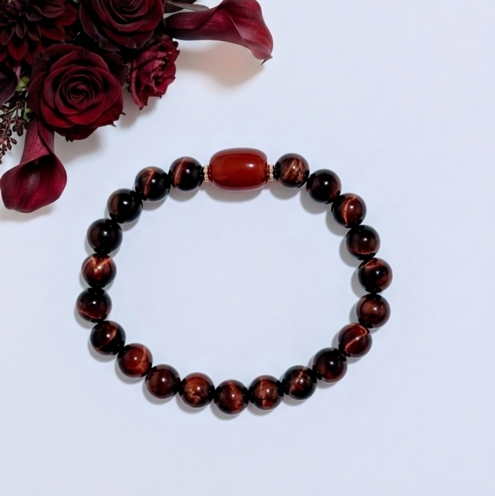 Red Tiger Eye/Carnelian Bracelet